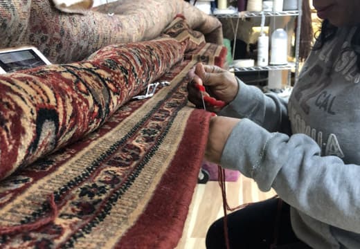 Persian Rug Restore by Hand