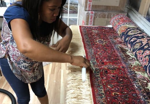 Rug Fringe Cleaning Process Hialeah