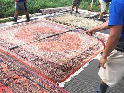 Antique Rug Dust Cleaning
