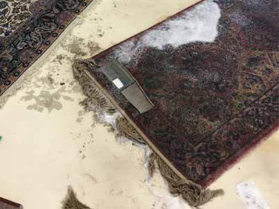 Antique Rug Dirt Cleaning