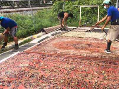 Modern Rug Dust Cleaning Process