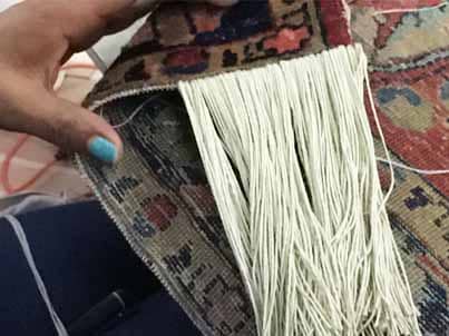 Oriental Rug Fringe Repair