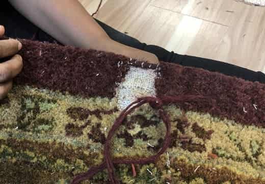 Wool Rug Hole Service