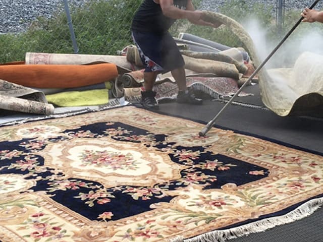 Rug Dusting Process Miami