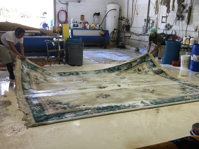 Rug Cleaning Process