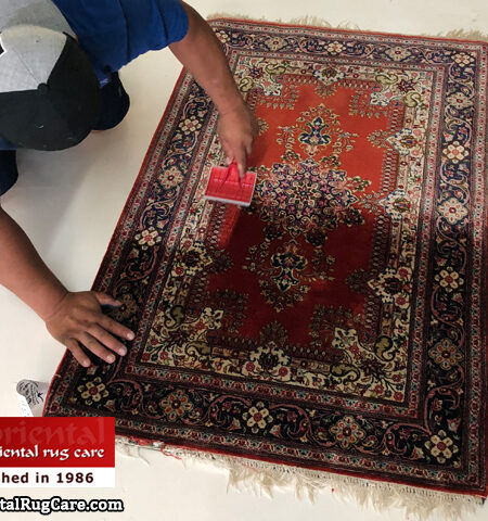 Rug Hand Clean Washing Process