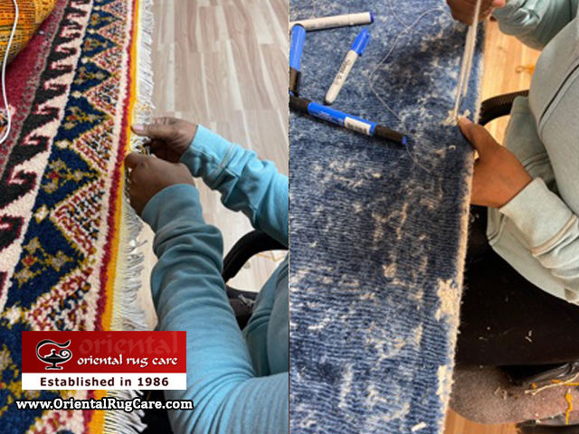 Persian Rug Fringe Repair Service