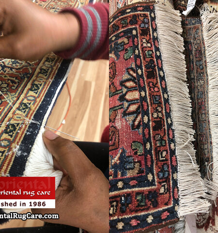 Oriental Rug Fringe Repair Service in
