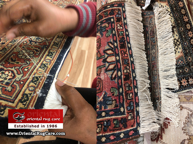 Oriental Rug Fringe Repair Service in Palm City