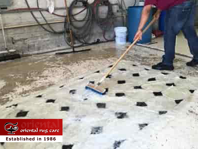 Rug Washing Process