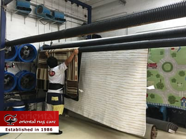 Rug Drying Process